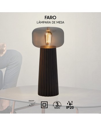 FARO * SOBREMESA LED NEGRO